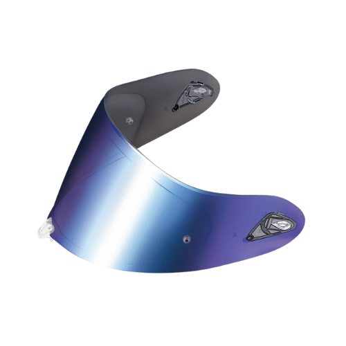 Kabuto DAF-1 Motorcycle Helmet Shield Mirror Blue Smoke