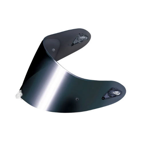Kabuto DAF-1 Motorcycle Helmet Shield Mirror Dark Silver Medium Smoke