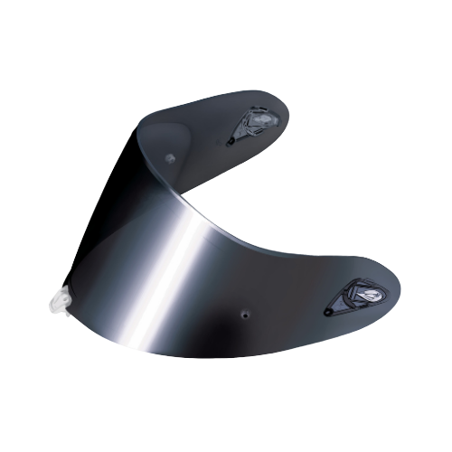 Kabuto DAF-1 Motorcycle Helmet Shield Mirror Dark Silver