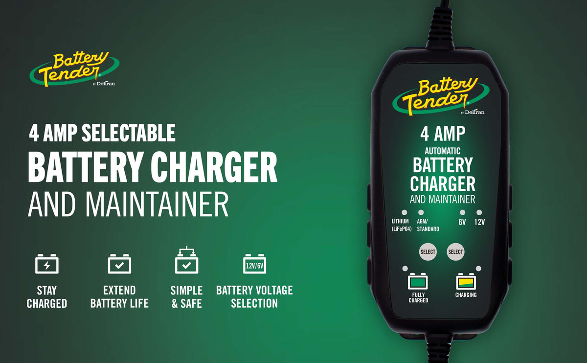 Power Tender® 4 Amp 12V/6V Battery Charger and Maintainer