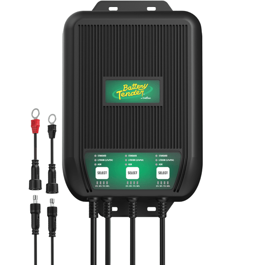 WaveCharge Pro 3-Bank 12V 30 Amp Battery Charger and Maintainer