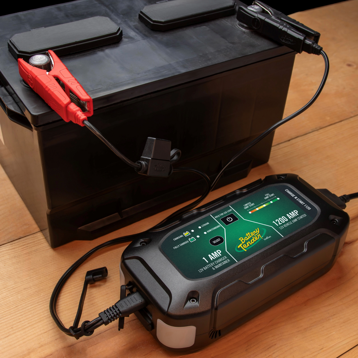 Charge N Start 1120 — 1 Amp Battery Charger & 1200 Amp Jump Starter