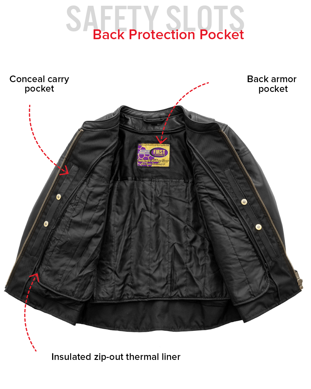 First Manufacturing Co. Competition Women's Motorcycle Leather Jacket