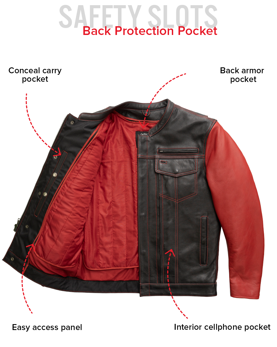First Manufacturing Co. Vincent Men's Cafe Style Leather Jacket