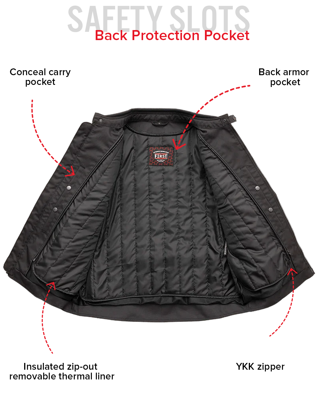 First Manufacturing Co. Venture Men's Cordura Textile Jacket