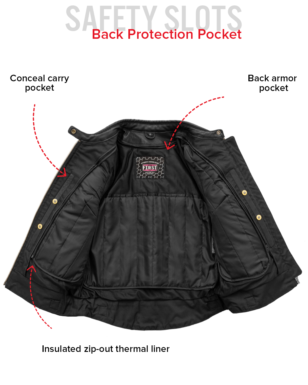 First Manufacturing Co. Jada  Women's Motorcycle Leather Jacket