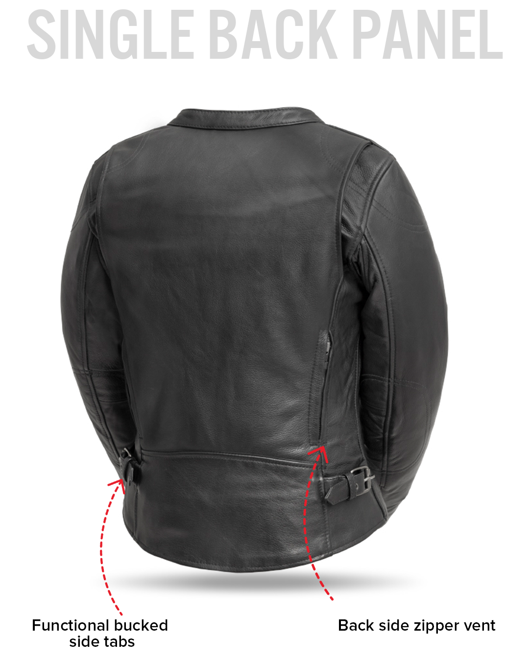 First Manufacturing Co. Competition Women's Motorcycle Leather Jacket