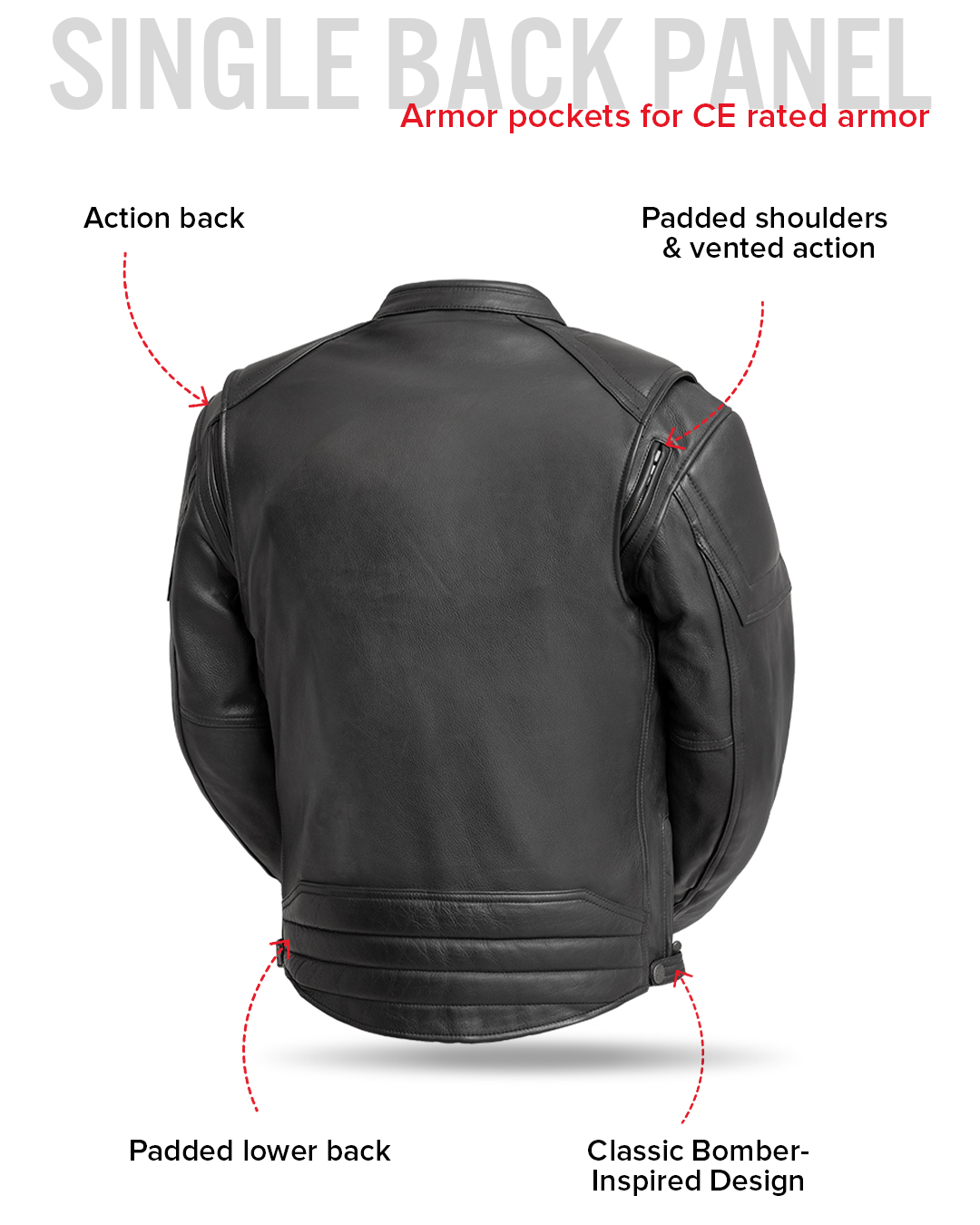 First Manufacturing Co.Chaos Men's Leather Motorcycle Jacket