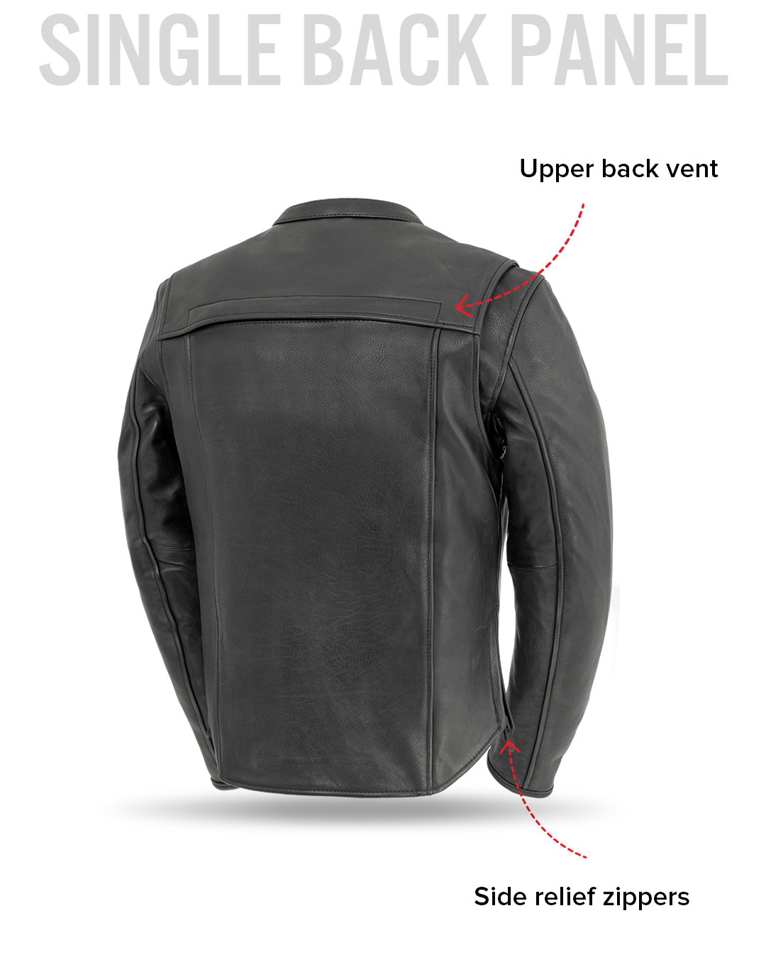 First Manufacturing Co. Revolt Men's Motorcycle Leather Jacket