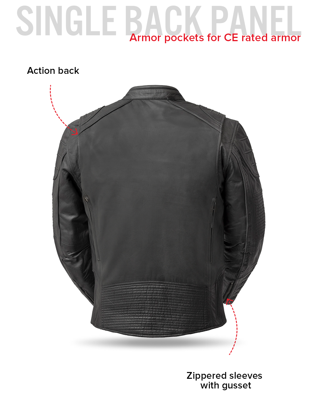 First Manufacturing Co. Raptor Men's Motorcycle Leather Jacket