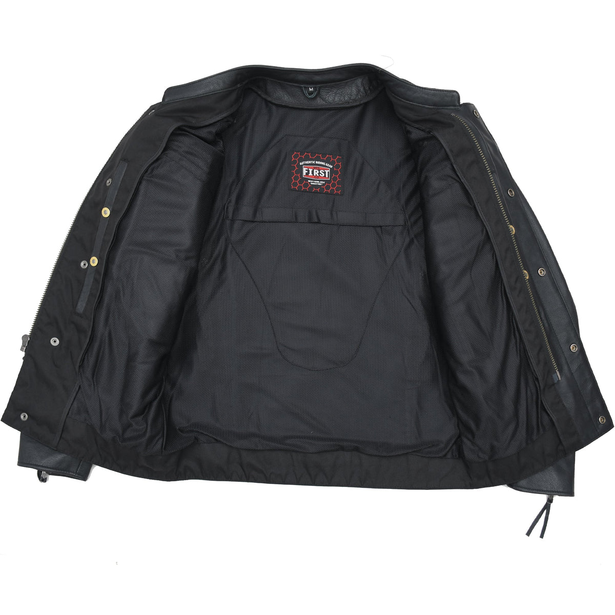 First Manufacturing Co. Raider Men's Motorcycle Leather Jacket