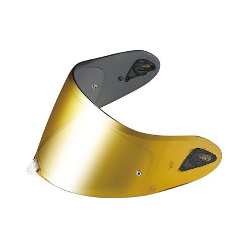 Kabuto DAF-1 Motorcycle Helmet Shield Mirror Gold Medium Smoke