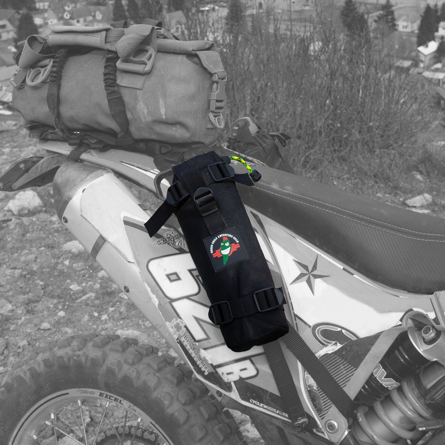 Green Chile Adventure Gear Motorcycle Fuel Bottle Holster