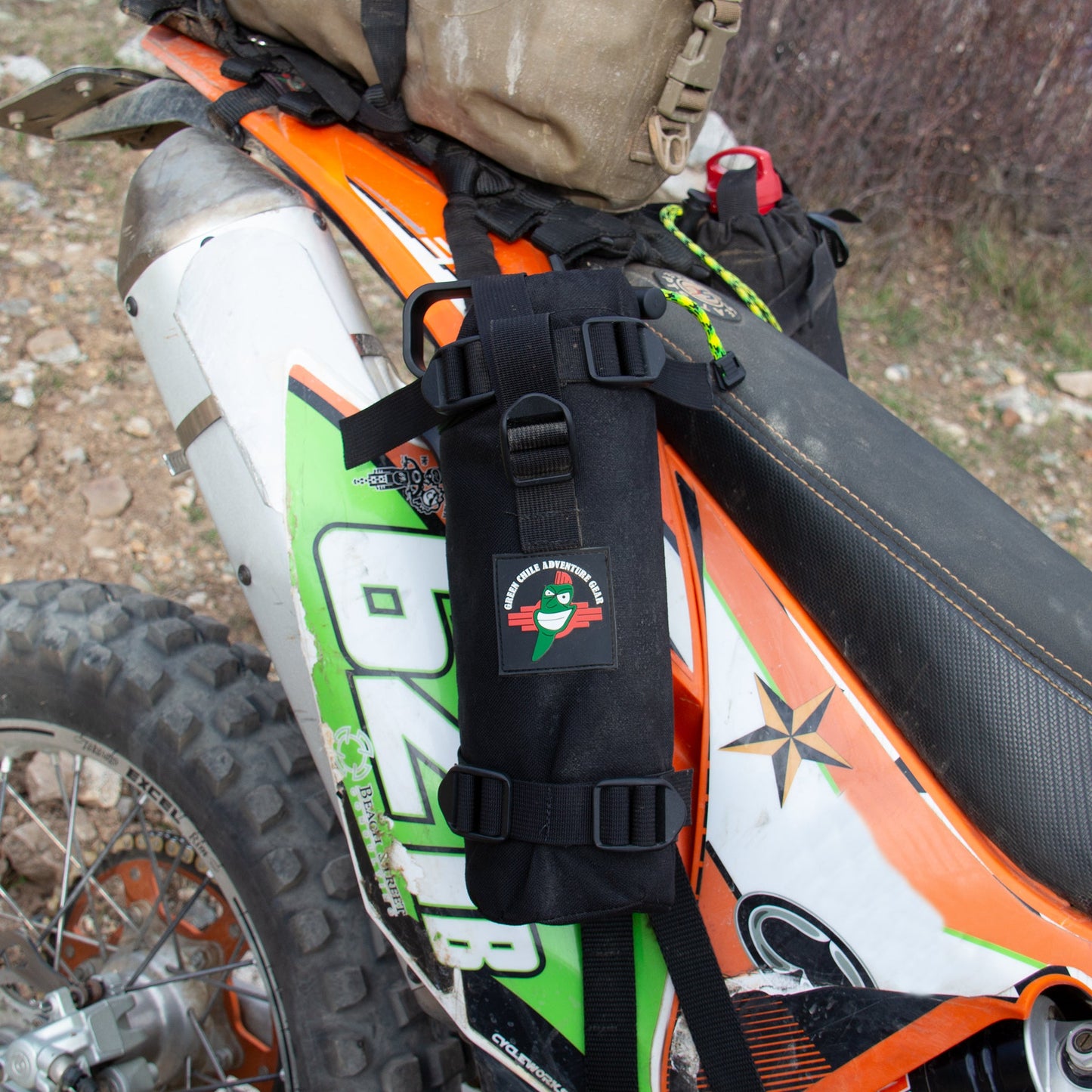 Green Chile Adventure Gear Motorcycle Fuel Bottle Holster