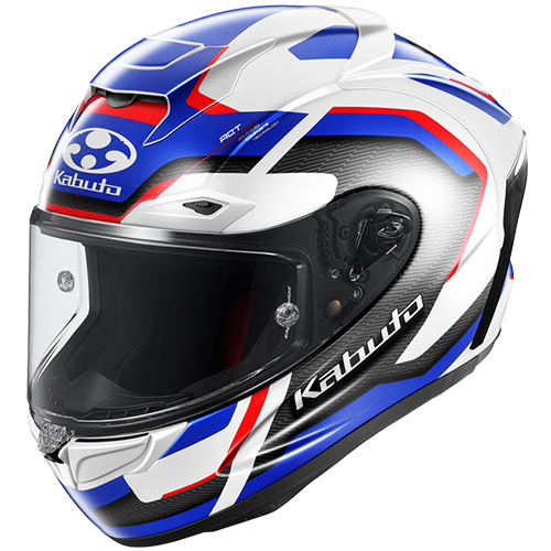 Kabuto F-17 GP Motorcycle Helmet Mips ZESTAL - White Blue Red