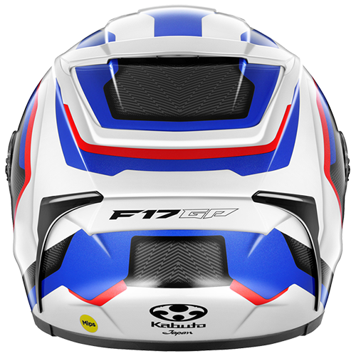 Kabuto F-17 GP Motorcycle Helmet Mips ZESTAL - White Blue Red
