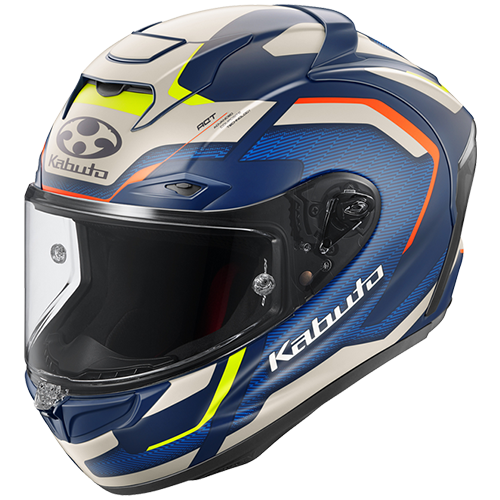 Kabuto F-17 GP Motorcycle Helmet Mips ZESTAL - Flat Navy Beige