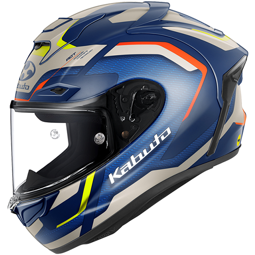Kabuto F-17 GP Motorcycle Helmet Mips ZESTAL - Flat Navy Beige