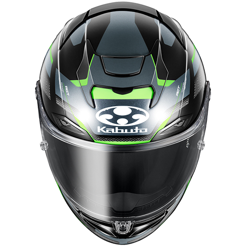 Kabuto F-17 GP Motorcycle Helmet Mips ZESTAL - Black Green