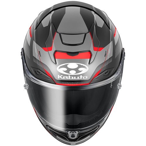 Kabuto F-17 GP Motorcycle Helmet Mips ZESTAL - Flat Black Red