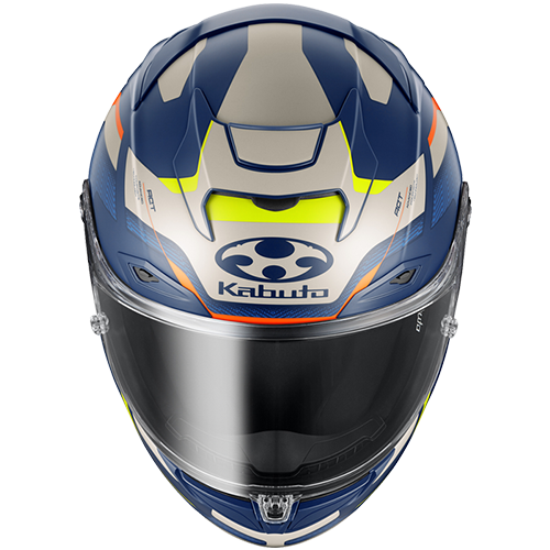 Kabuto F-17 GP Motorcycle Helmet Mips ZESTAL - Flat Navy Beige