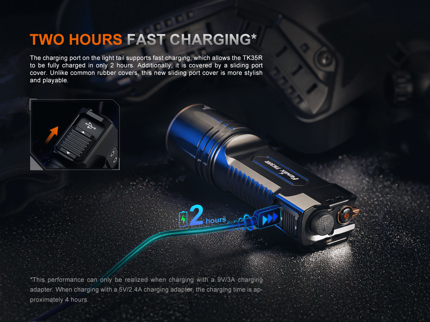 Fenix TK35R Rechargeable High-Performance Tactical Flashlight