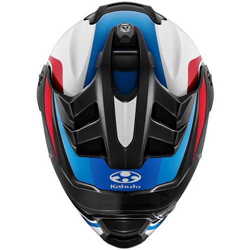 Kabuto GEOSYS GT  Motorcycle Helmet Mips BLOCK - White Blue Red