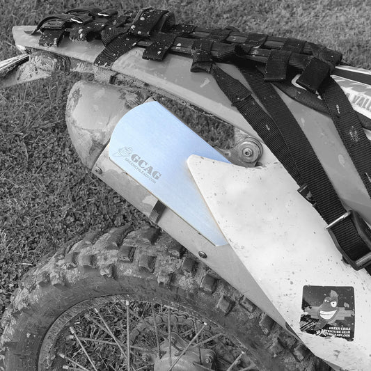 Green Chile Adventure Gear Chilly Motorcycle Exhaust Heat Shield
