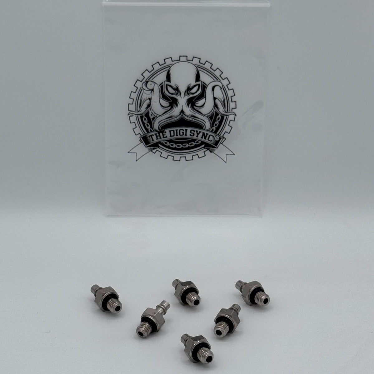 The Digi Sync Threaded Vacuum Port Adapters Fittings - M6x1.0x20 - 6-Pack