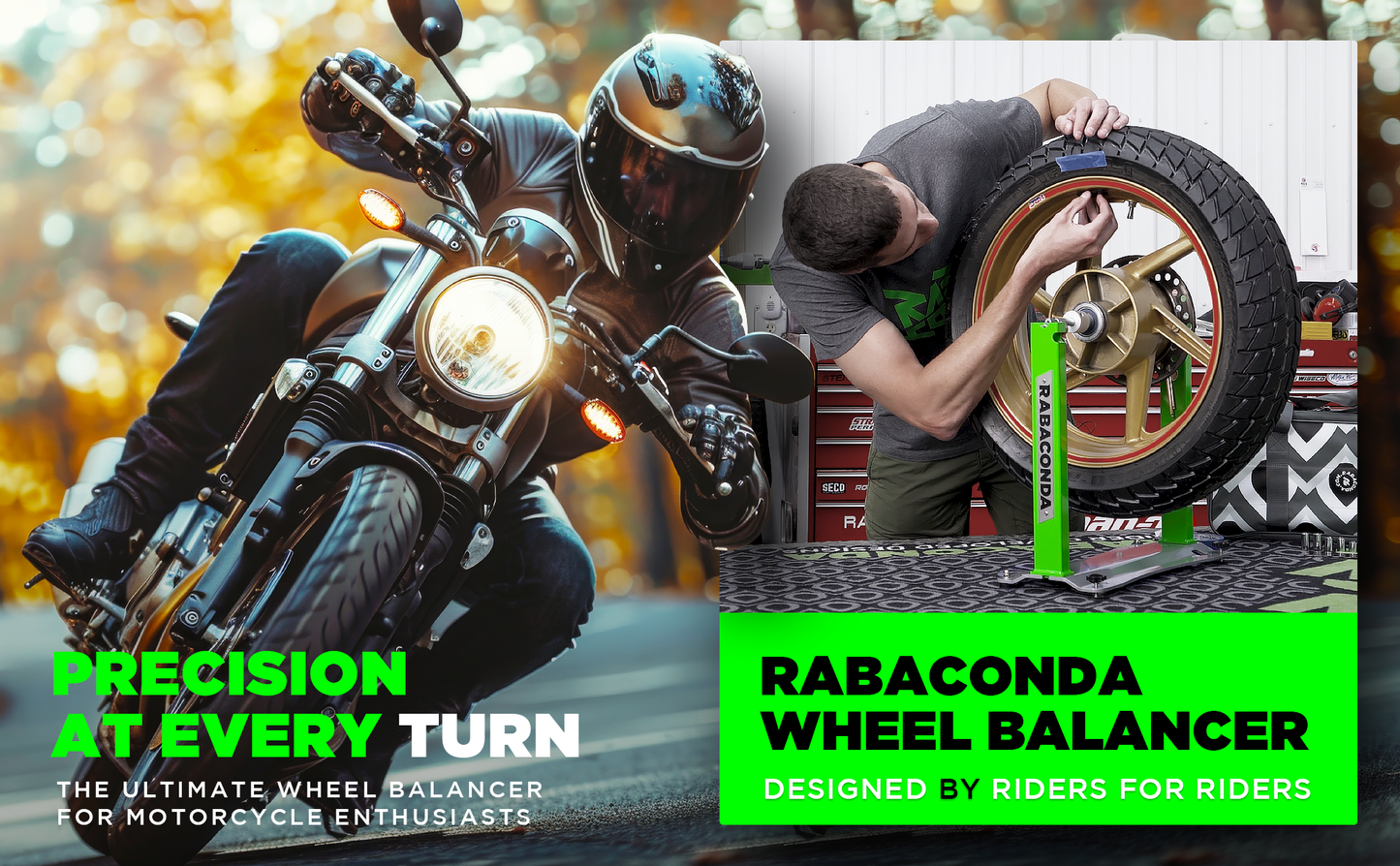 Rabaconda USA Motorcycle Wheel Balancer