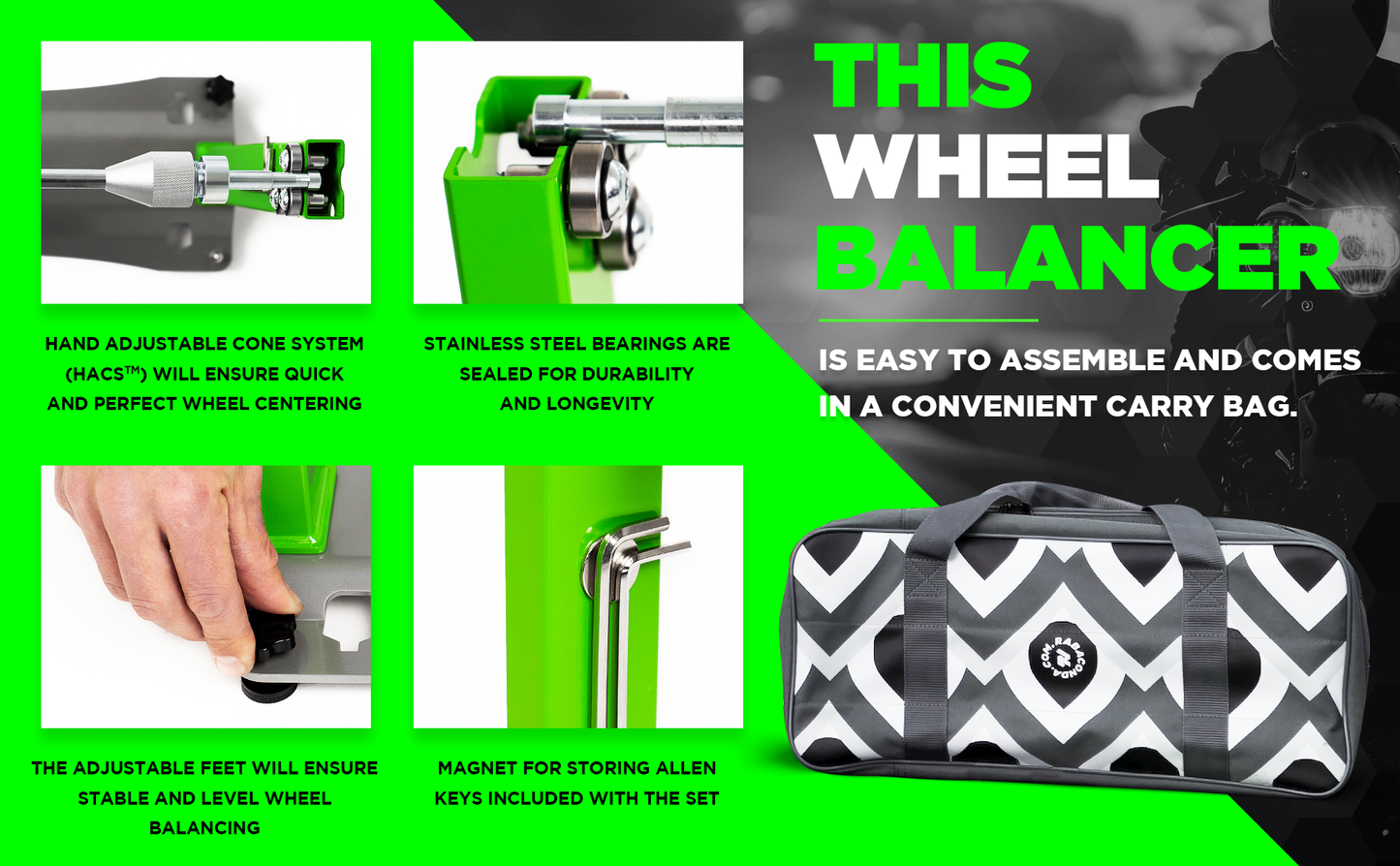 Rabaconda USA Motorcycle Wheel Balancer