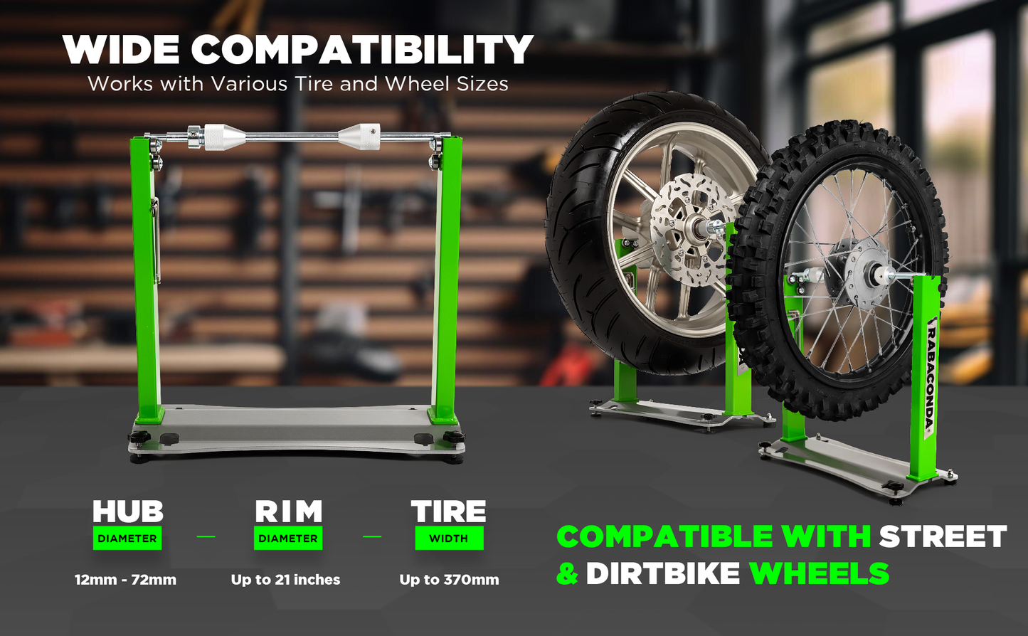 Rabaconda USA Motorcycle Wheel Balancer