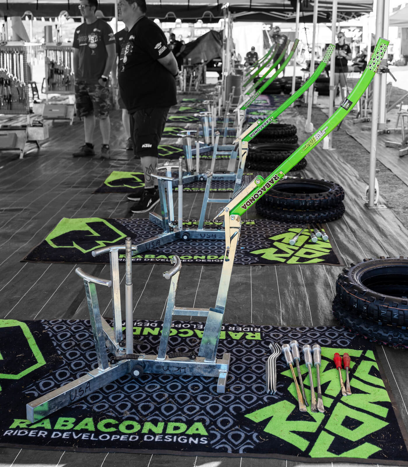 Rabaconda USA Motorcycle Pit Mat (6.6' x 3.3')