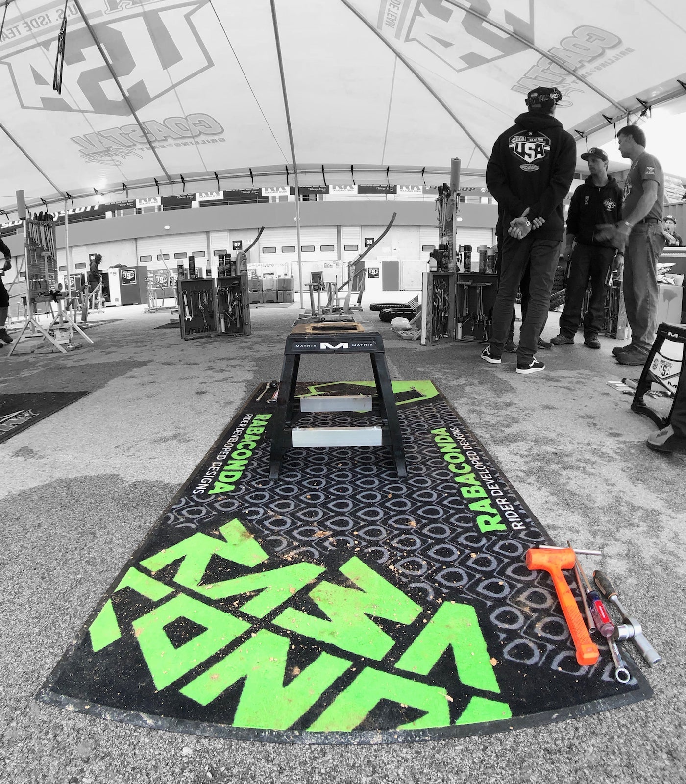 Rabaconda USA Motorcycle Pit Mat (6.6' x 3.3')