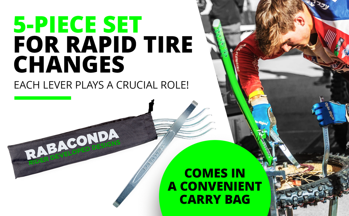 Rabaconda USA Pro Tire Iron Set in Bag