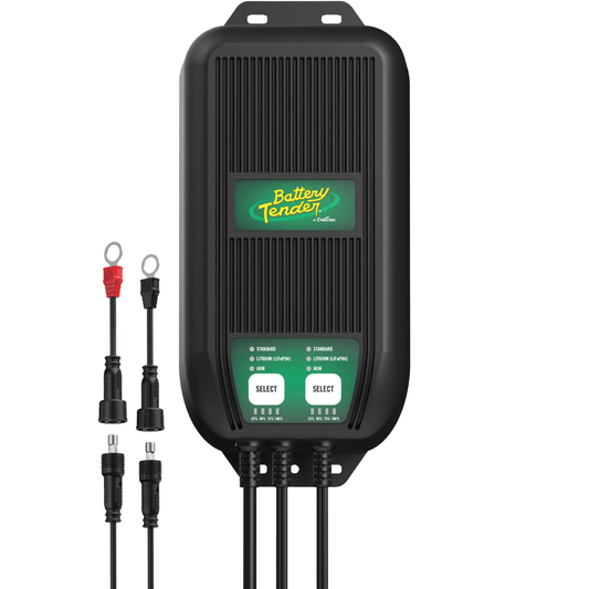 WaveCharge Pro 2-Bank 12V 20 Amp Battery Charger and Maintainer