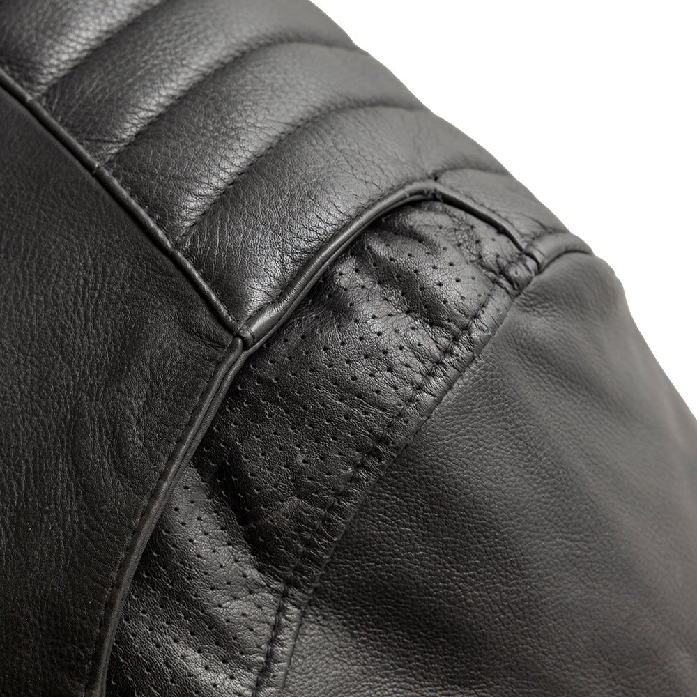 First Manufacturing Co BiTurbo  Men's Leather Motorcycle Jacket