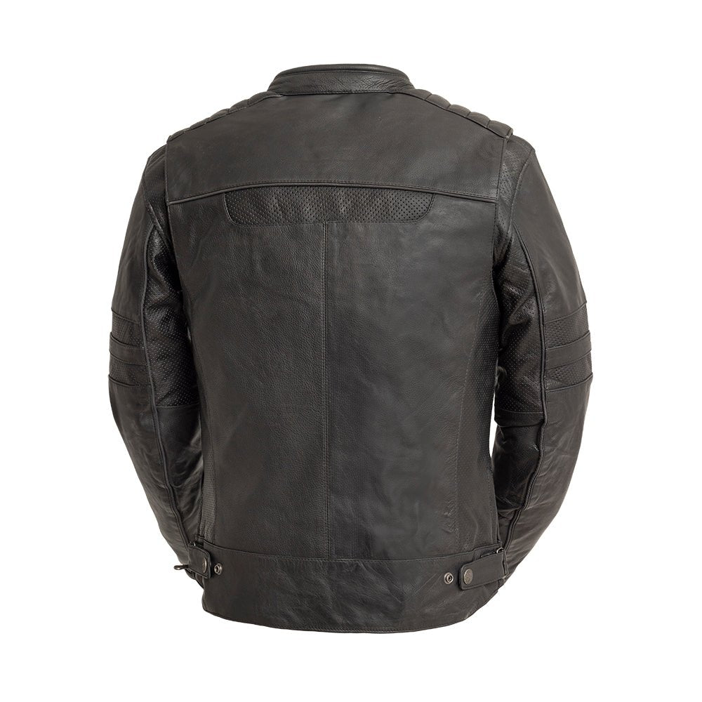 First Manufacturing Co BiTurbo  Men's Leather Motorcycle Jacket