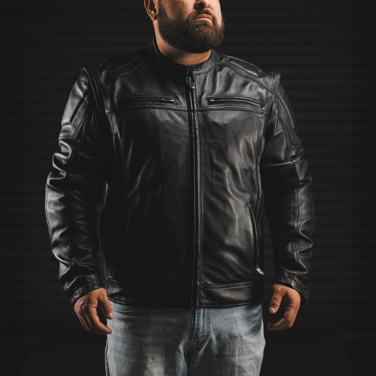 First Manufacturing Co.Chaos Men's Leather Motorcycle Jacket