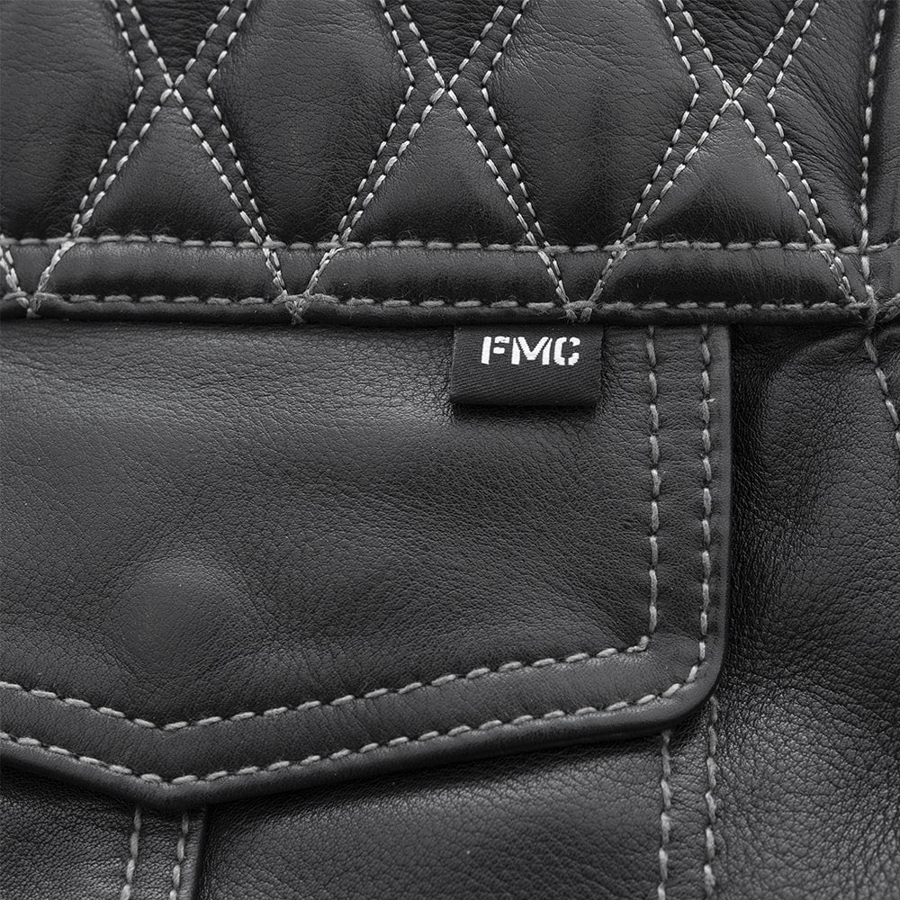 First Manufacturing Co. Cinder Men's Cafe Style Leather Jacket