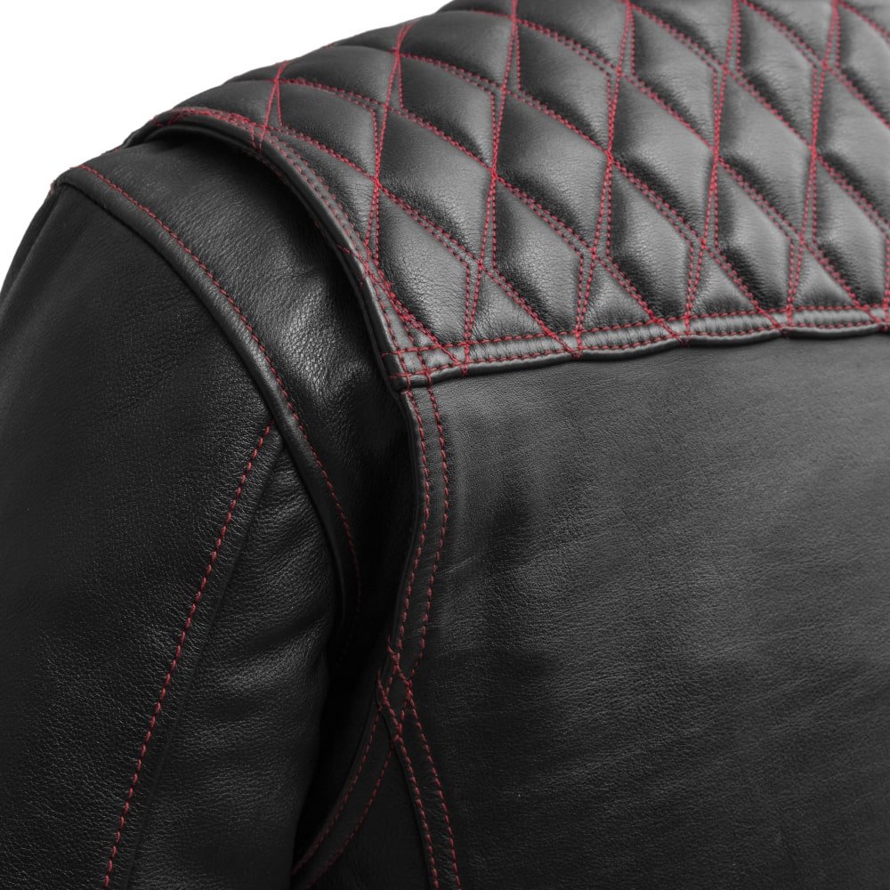 First Manufacturing Co. Cinder Men's Cafe Style Leather Jacket