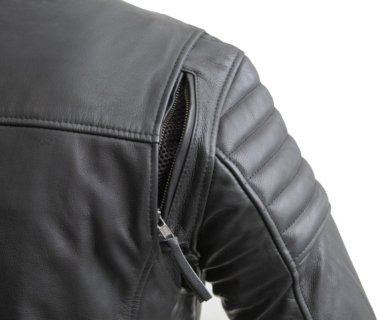 First Manufacturing Co. Commuter Men's Motorcycle Leather Jacket
