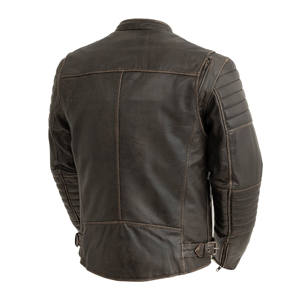 First Manufacturing Co. Commuter Men's Motorcycle Leather Jacket