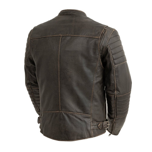 First Manufacturing Co. Commuter Men's Motorcycle Leather Jacket