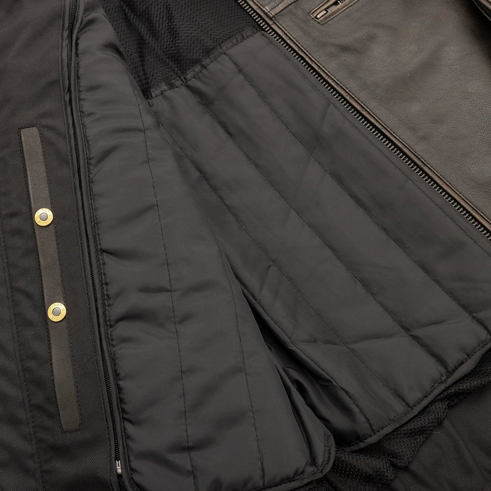First Manufacturing Co. Commuter Men's Motorcycle Leather Jacket