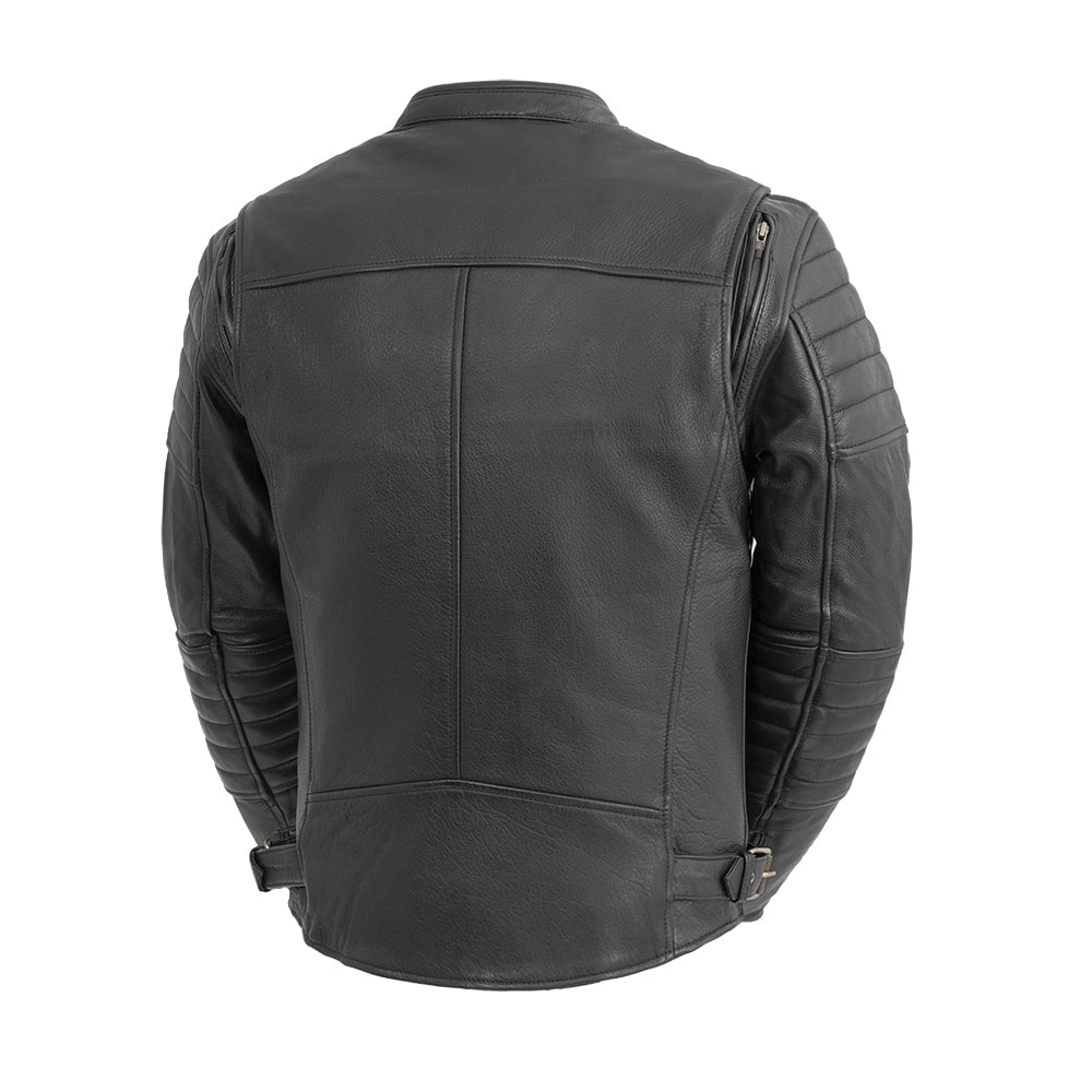First Manufacturing Co. Commuter Men's Motorcycle Leather Jacket