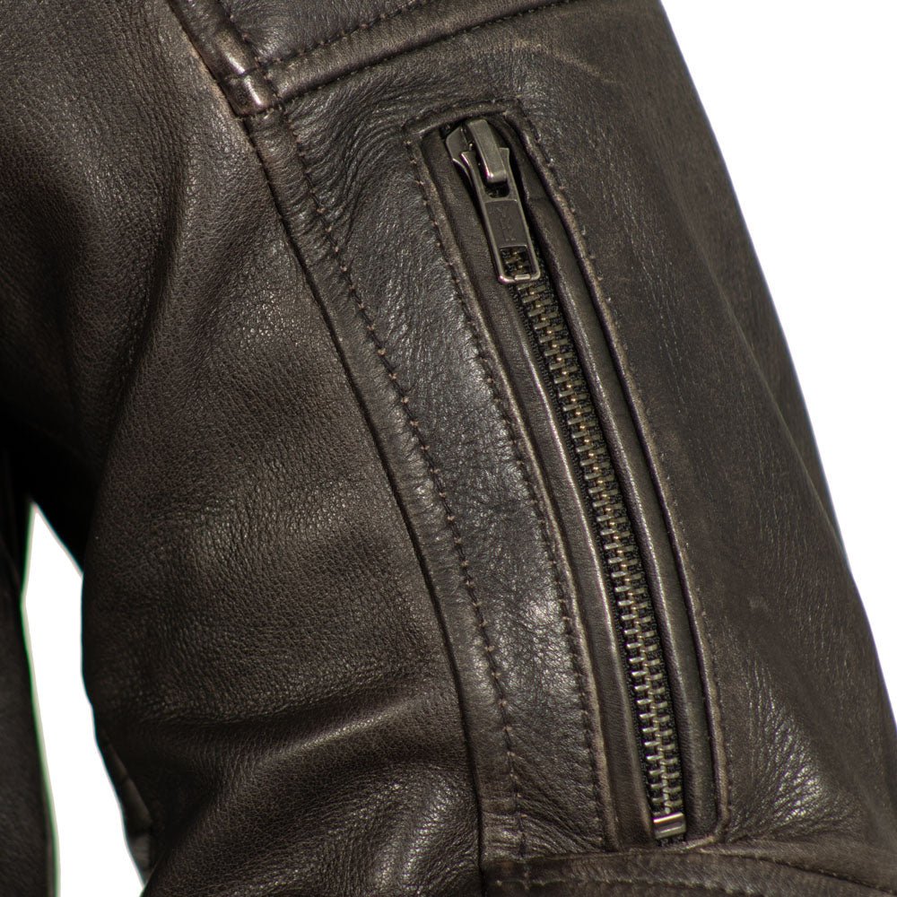 First Manufacturing Co. Commuter Men's Motorcycle Leather Jacket