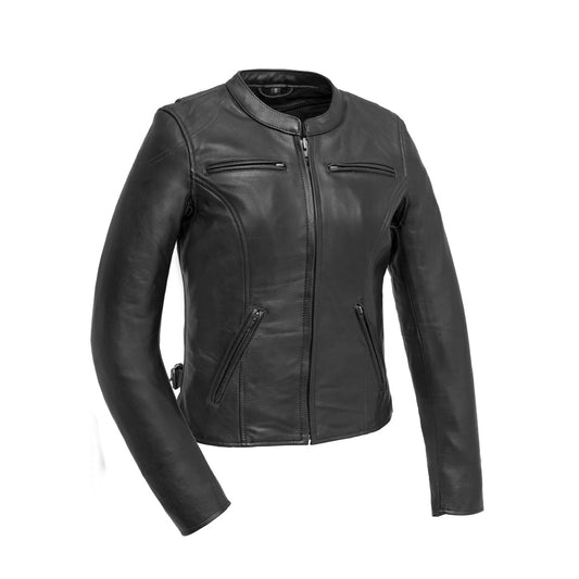 First Manufacturing Co. Competition Women's Motorcycle Leather Jacket