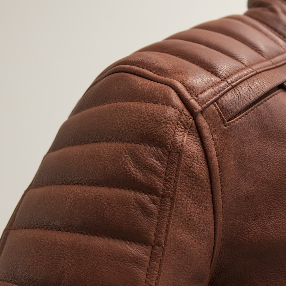 First Manufacturing Co. Crusader Men's Motorcycle Leather Jacket