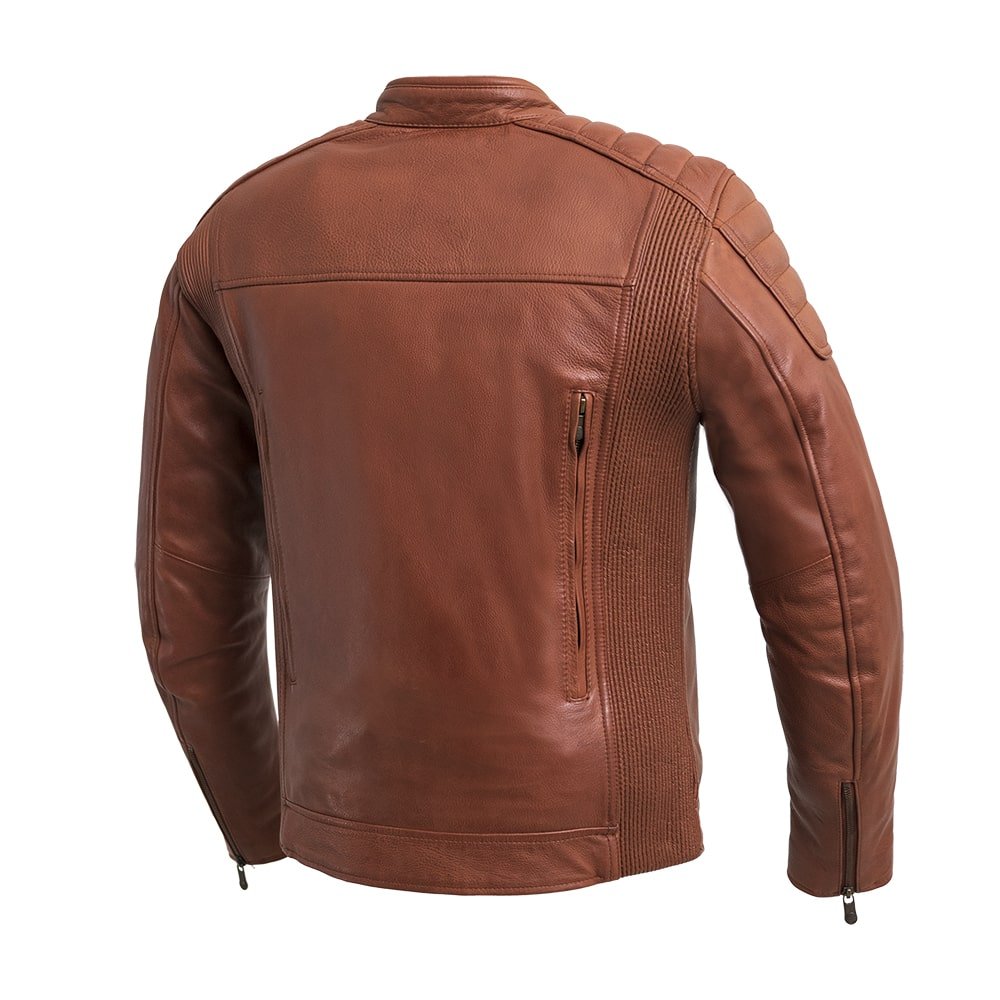 First Manufacturing Co. Crusader Men's Motorcycle Leather Jacket